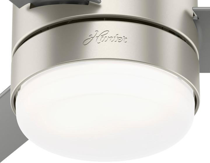 Produktbild Hunter Fans Deckenventilator Gilmour Nickel mit Licht (41 dB)