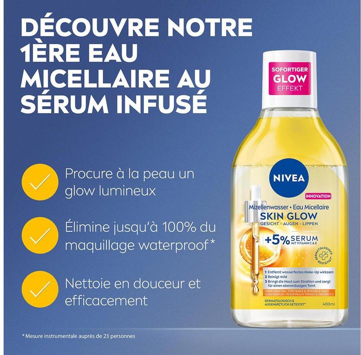 Actual product image NIVEA Skin Glow (Micelle water, 400 ml)