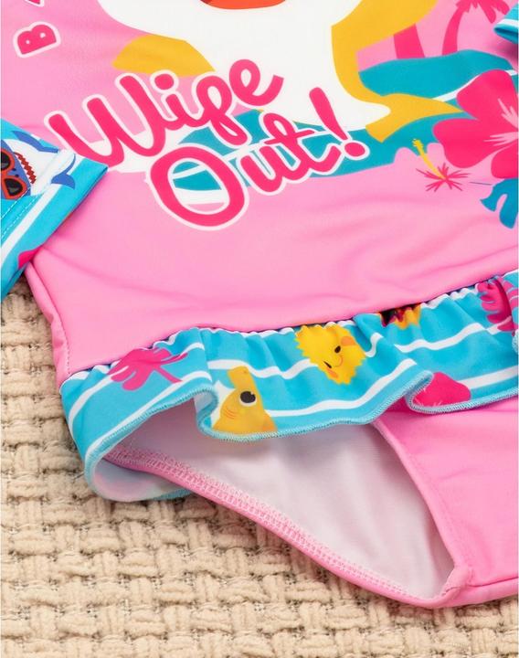 Image du produit Pinkfong Filles Wipe Out! Maillot de bain une pièce à manches longues (110)