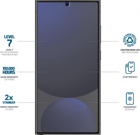 Produktbild Eiger Mountain Glass Clear (1 Stück, Samsung Galaxy S25 Ultra)