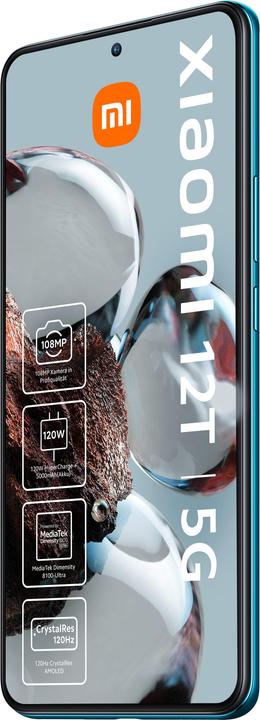 Immagine prodotto Xiaomi 12T (256 GB, Azzurro, 6.67", Doppia SIM, 108 Mpx, 5G)