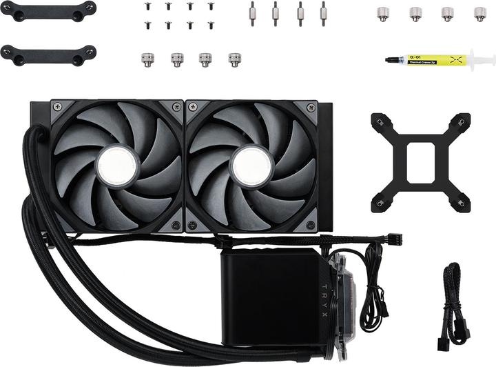 Produktbild TRYX PANORAMA Komplett-Wasserkühlung - 240 mm, schwarz