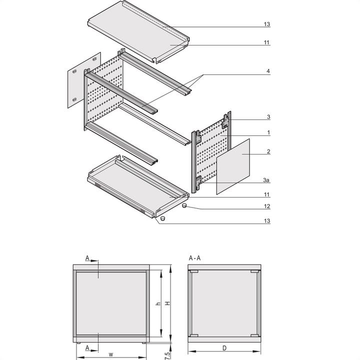 Produktbild Schroff ratiopacPRO air Gehäuse - RATIO.AIR FB 4/5HE 63TE 315T