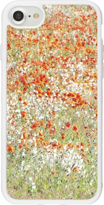 Produktbild PhoneLook Hülle Silikon weiss Kleine Blumen gemalt