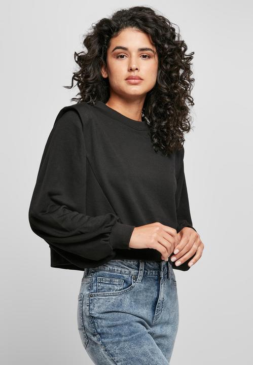Actual product image Urban Classics Ladies Padded Shoulder Modal Terry Crewneck (5XL)