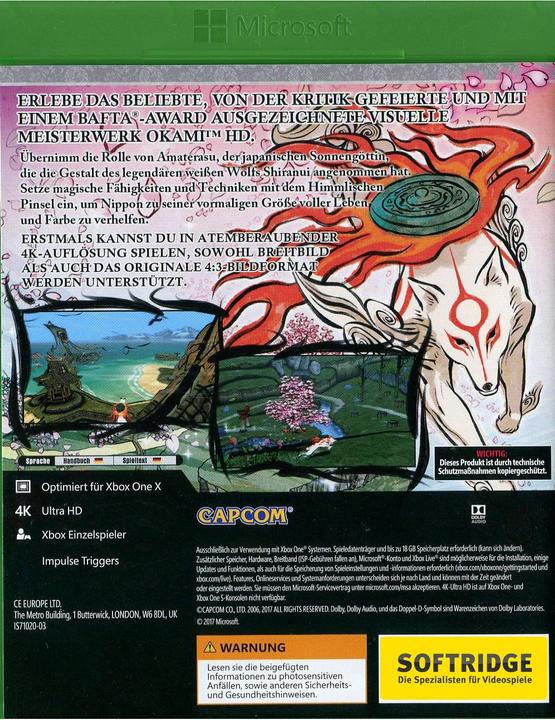 Immagine prodotto Capcom Okami HD (Xbox One X, Xbox Series X, Multilingue)