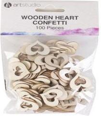 Actual product image Wooden heart decoration