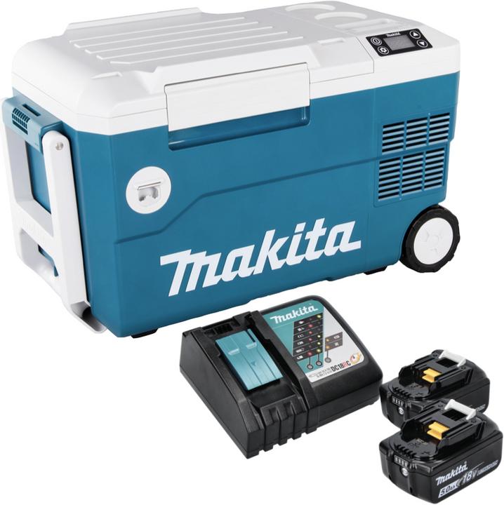 Actual product image Makita DCW 180 RT Battery cooling and heating box 36 V ( 2x 18 V ) 20 L + 2x battery 5.0 Ah + charger