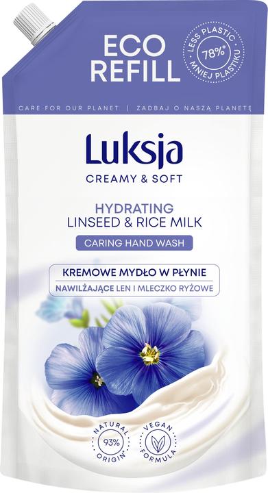 Luksja Cremige Flssigseife, Flachs, Brhe 900ml (Flüssigseife, 900 ml)