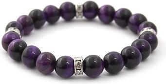 Immagine prodotto Beneto Bracciale di perline in occhio di tigre viola MINK121 / 17 (L)