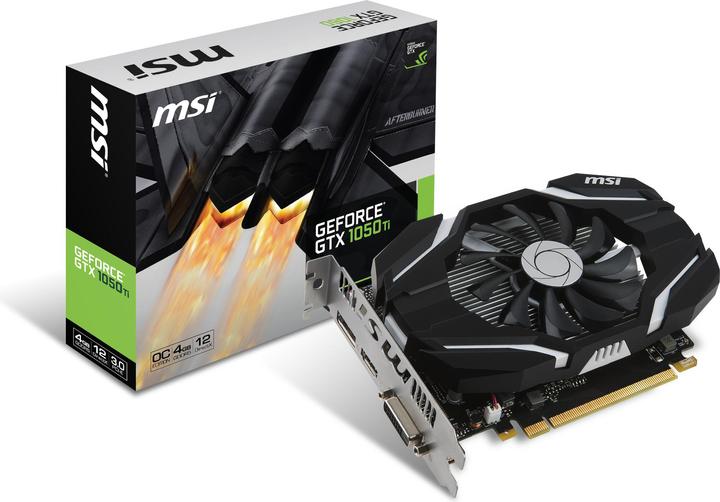 Actual product image MSI GeForce GTX 1050 Ti OC (4 GB)