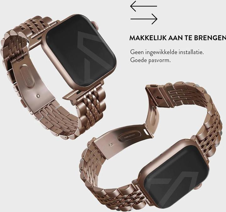 Productafbeelding Burga Apple Watch Band Chic Royal Rose Gold 38mm / 40mm / 41mm (Roestvrij Staal)