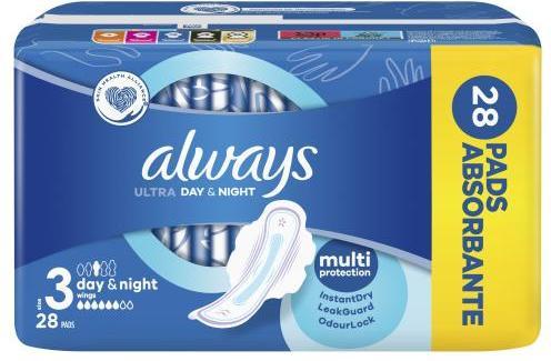 Actual product image Always Ultra Day & Night (28 x)