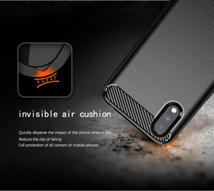 Immagine prodotto Cadorabo TPU Ultra sottile in acciaio inossidabile al carbonio Combi Cover (Samsung Galaxy A01)