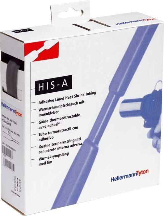 Produktbild HellermannTyton Schrumpfschlauch-Box schwarz 18 mmx6 mmx4 m (1 x)