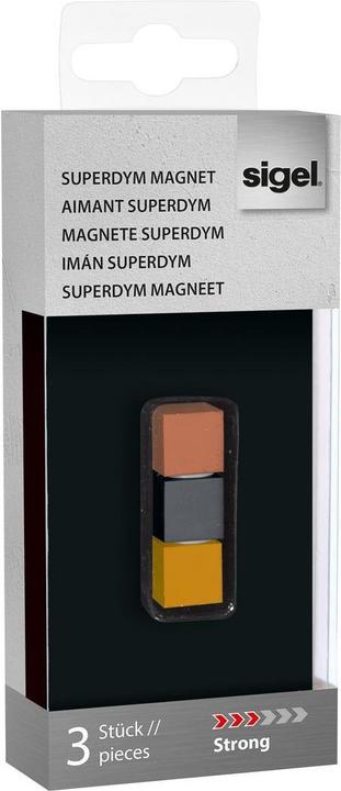 Image du produit Sigel Aimant SuperDym, design Cube (3 x)