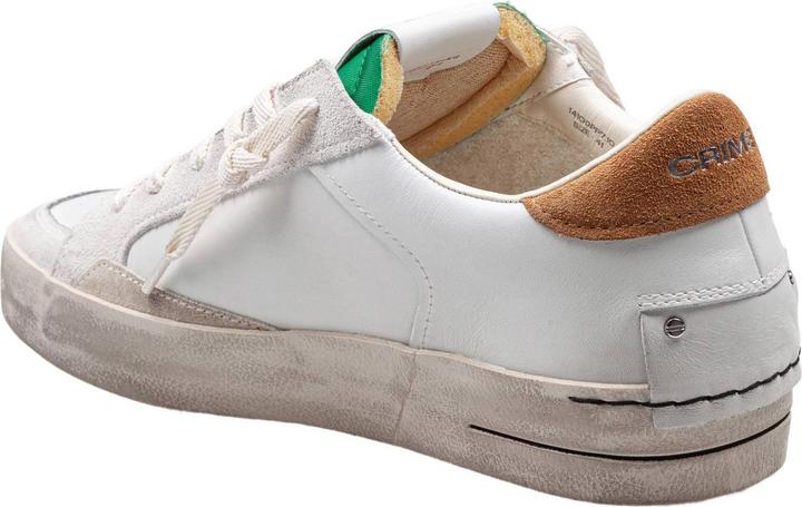 Actual product image Crime London Crime leather sneakers white and green color (44)