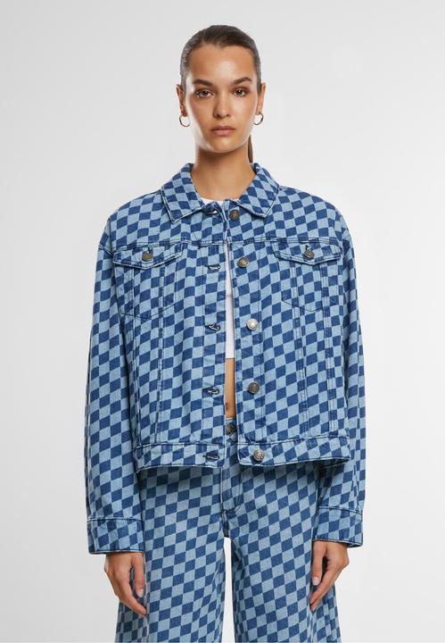 Produktbild Urban Classics Ladies 80‘s Oversized Laser Printed Denim Jacket - 166871 (4XL)