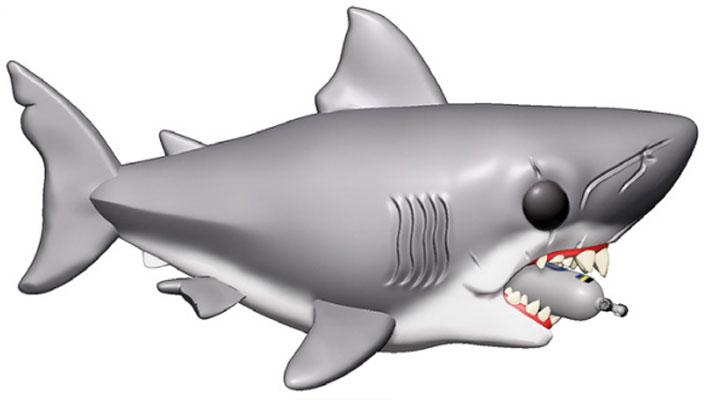 Actual product image Funko POP! - Der weisse Hai: Jaws With Diving Tank - Weisser Hai