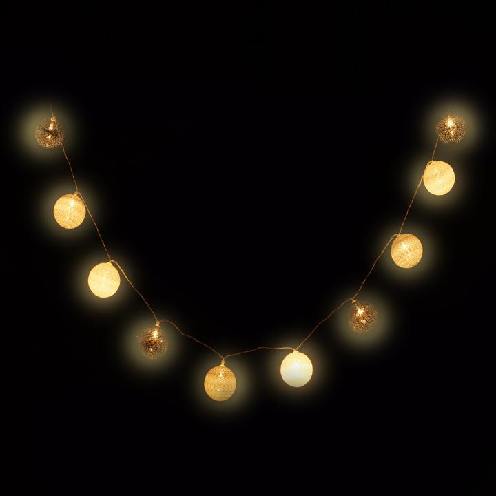 Immagine prodotto Relaxdays Catena di luci a LED 10 sfere luminose (0.06 m)