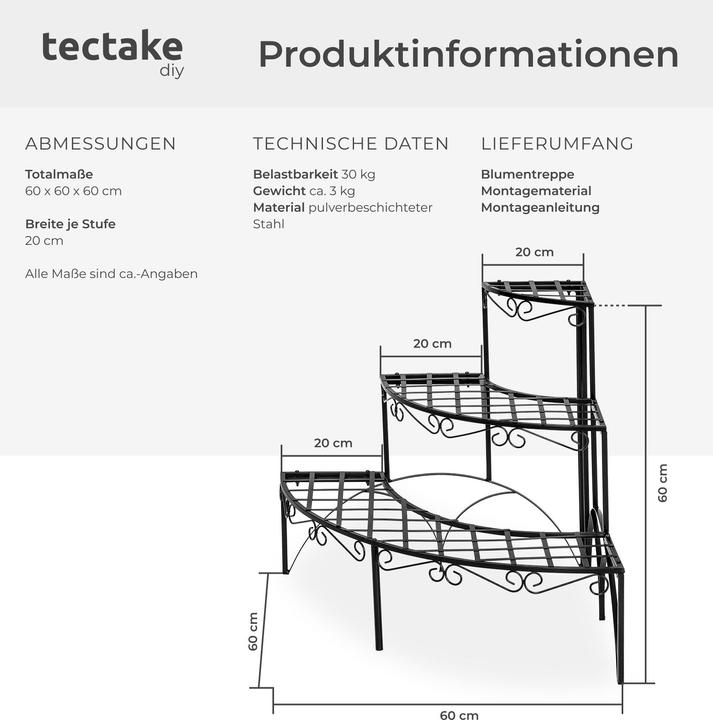 Actual product image tectake flower staircase