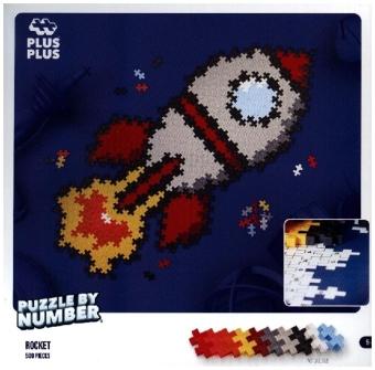Image du produit Plus-Plus 500 briques créatives Puzzle Fusée (500 pièces)