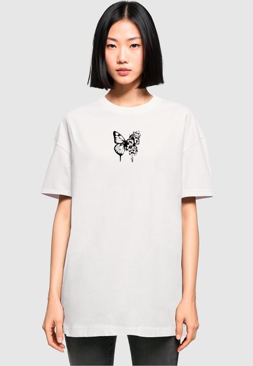 Actual product image Merchcode Ladies Flowers Bloom Oversized Boyfriend Tee - 118385 (S)