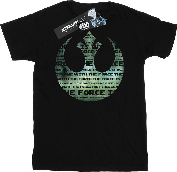 Star Wars Rogue One I'm One With The Force Alliance Emblem Green TShirt (M)