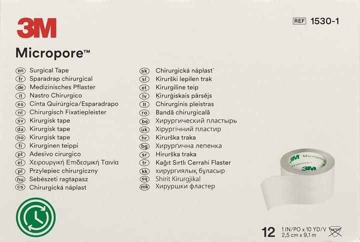 Actual product image 3M Rollenpflaster ohne Dispenser 25mmx9.14m weiss (12 x)