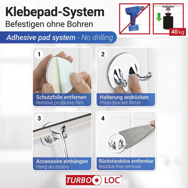 Produktbild Wenko Terni Plus Duschabzieher 24,5 cm
