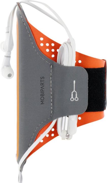 Actual product image Mobiparts Comfort Fit Sport Armband Apple iPhone 13 Mini Neon Orange