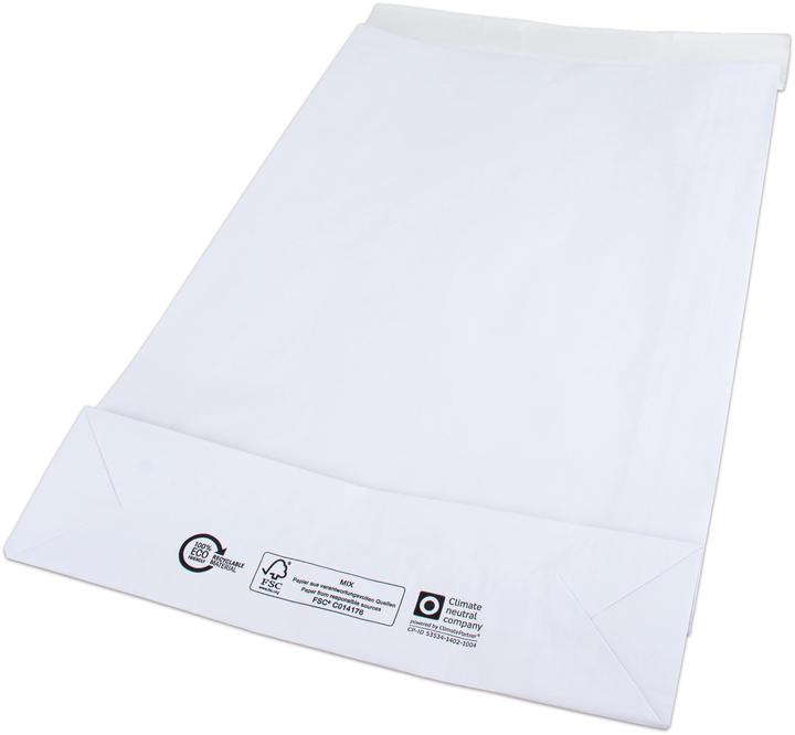 Produktbild Elco Versandbeutel weiss mit Blockboden 100gm2 360x100x560+50mm, 200 Stk. (200 x)