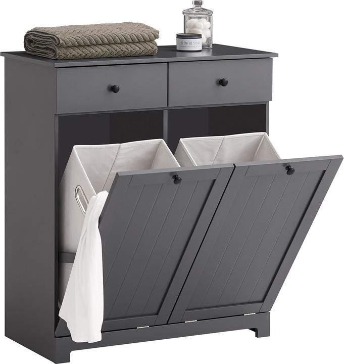 SoBuy Wäscheschrank mit 2 Wäschesäcke