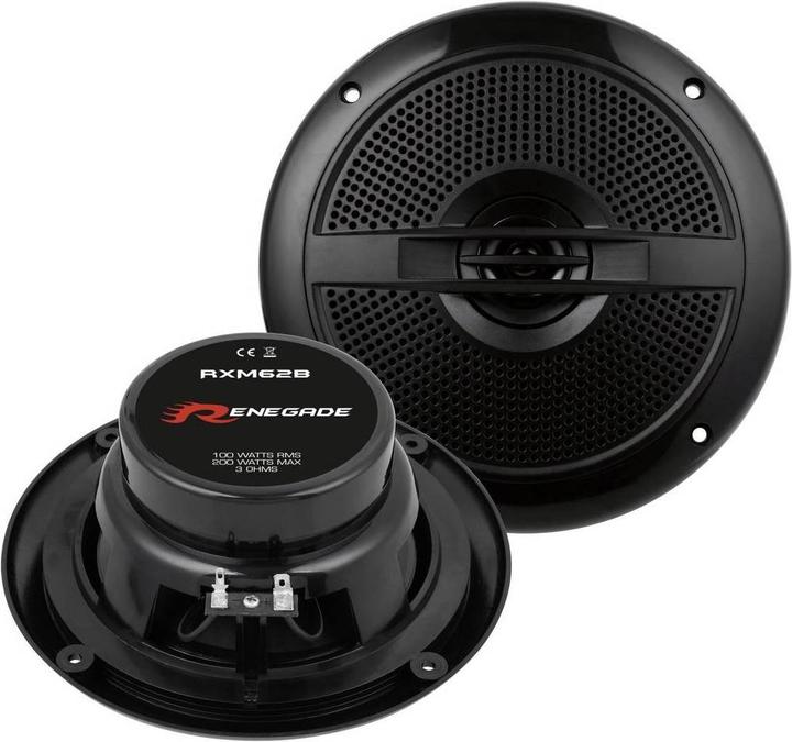Actual product image Renegade 16.5 cm (6.5″) outdoor 2-way coaxial speaker (200 W, 16.50 cm)