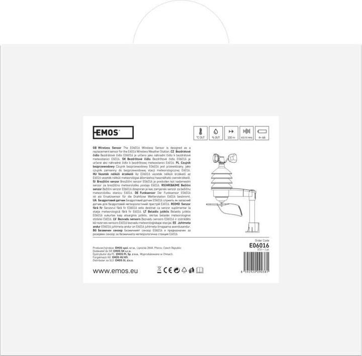 Produktbild Emos Drahtloser Sensor für Wetterstation E6016