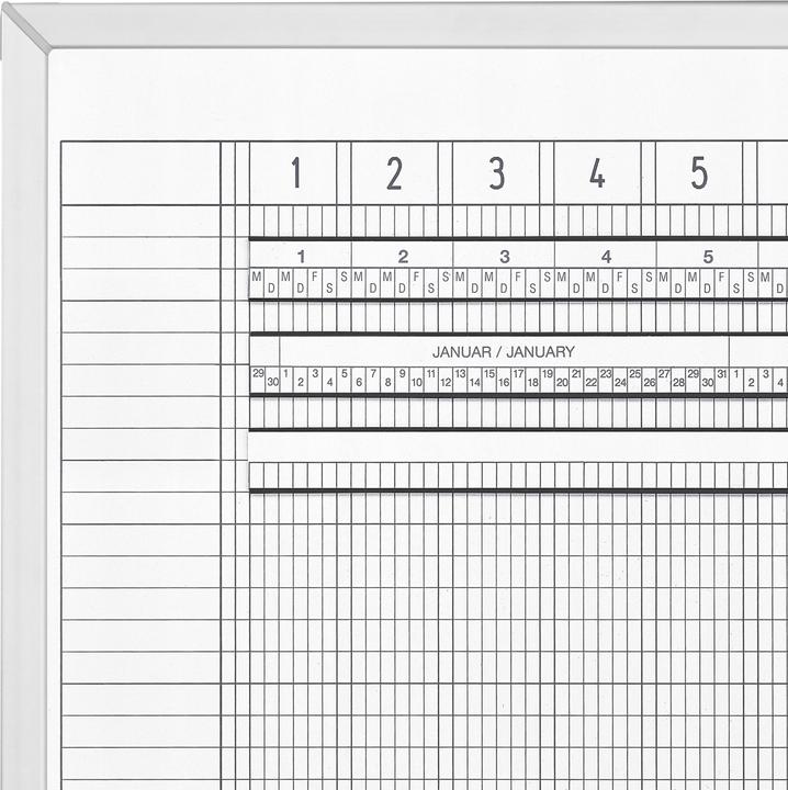 Produktbild Magnetoplan Aktivitäten- & Urlaubsplaner, 7-Tage-Woche (200 x 100 cm)