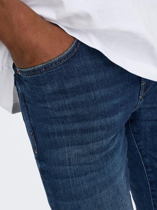 Actual product image Only & Sons ONSLOOM DARK BLUE Slim Fit Jeans (W30/L34)