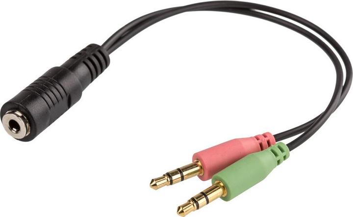 Produktbild Gembird Adapter audio stereo mini Jack/4PIN/ Audio-Kabel. (0.20 m, 3.5mm Klinke (AUX))
