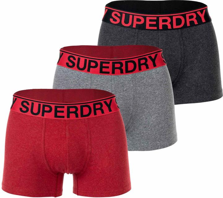 Superdry Boxershort Casual Bequem sitzend (S, 3er Pack)