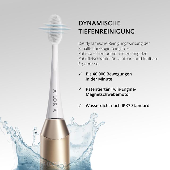 Productafbeelding Ailoria Shine Bright Gold Sonic Tandenborstel (Sonische tandenborstel)