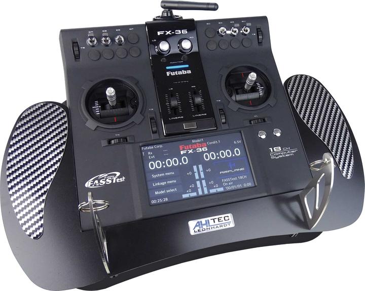 Immagine prodotto AHLtec console per trasmettitori futaba da fx-20 a fx-36 nera staffa per console per trasmettitori