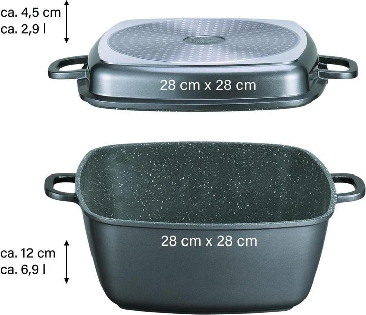 Produktbild Stoneline Classic (Bräter + Schmortopf, Bratpfanne, Grillpfanne, Kochtopf, Dampfkochtopf)