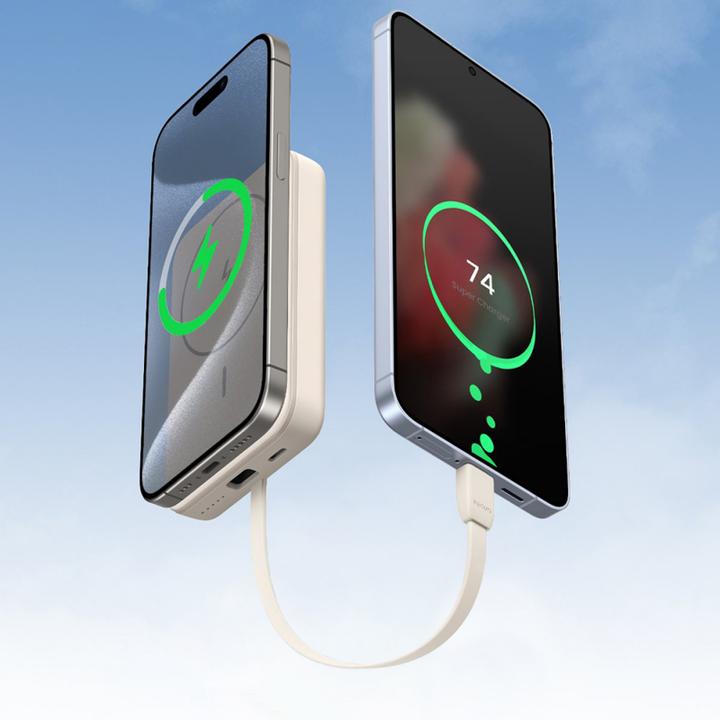 Actual product image Ugreen Magnetic Power Bank 10000mAh PB760, PD 20W, Magsafe + USB-C Cable (10000 mAh, 20 W)