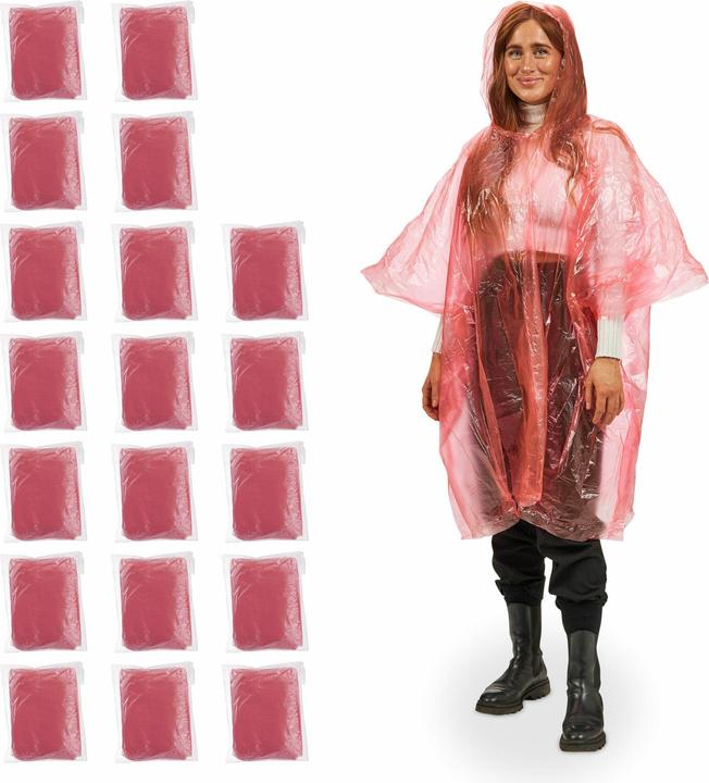 Produktbild Relaxdays Regenponcho (One Size)