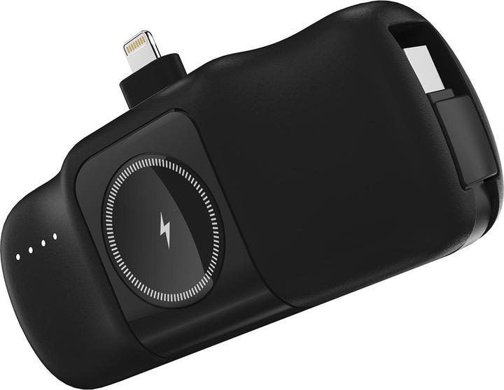 Produktbild Wozinsky WF16-YLS 5000 mAh 15 W Lightning Mini-Powerbank mit integriertem USB-C-Kabel und Apple Watc (5000 mAh, 15 W, 15 Wh)