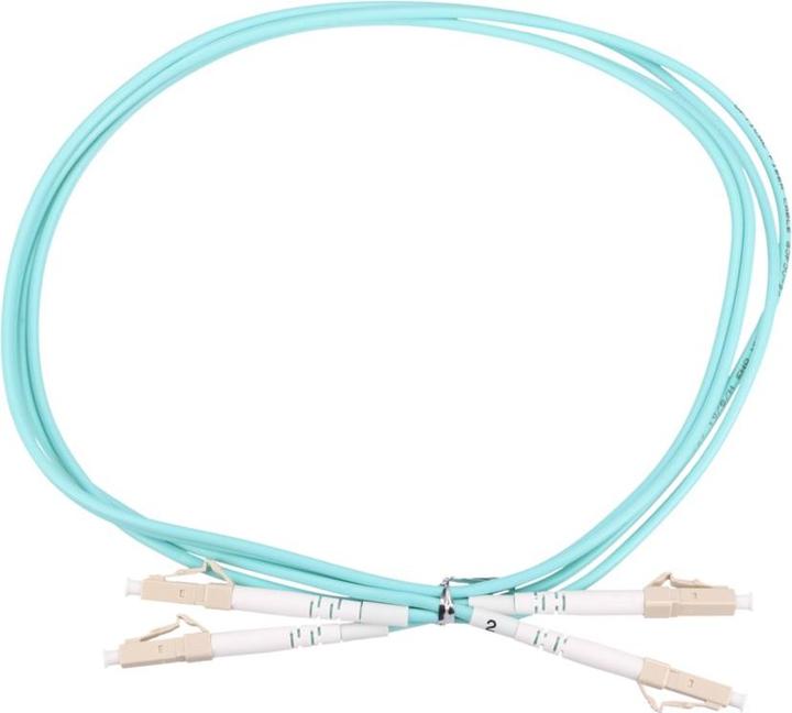 Produktbild Extralink LC/UPC-LC/UPC | Patchcord | Wielomodowy, OM3, Duplex, 3mm, 2m (S/UTP, CAT6e, 2 m)