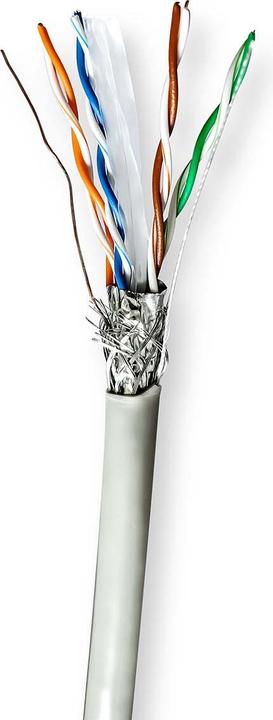 Immagine prodotto Nedis Rotoli di cavo di rete | CAT6 | Cavo a trefoli | S/FTP | CCA | 100,0 m | Per interni | Rotondo | P (S/FTP, CAT6, 100 m)