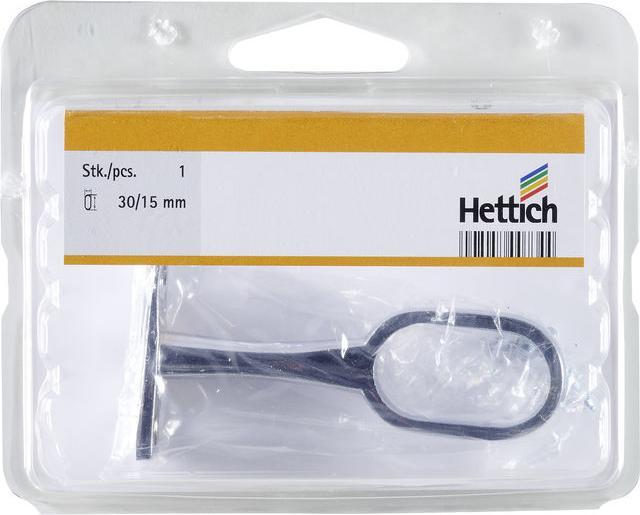 Produktbild Hettich Schrankrohr-Mittelträger, für Rohrprofil oval 15 x 30 mm, verchromt
