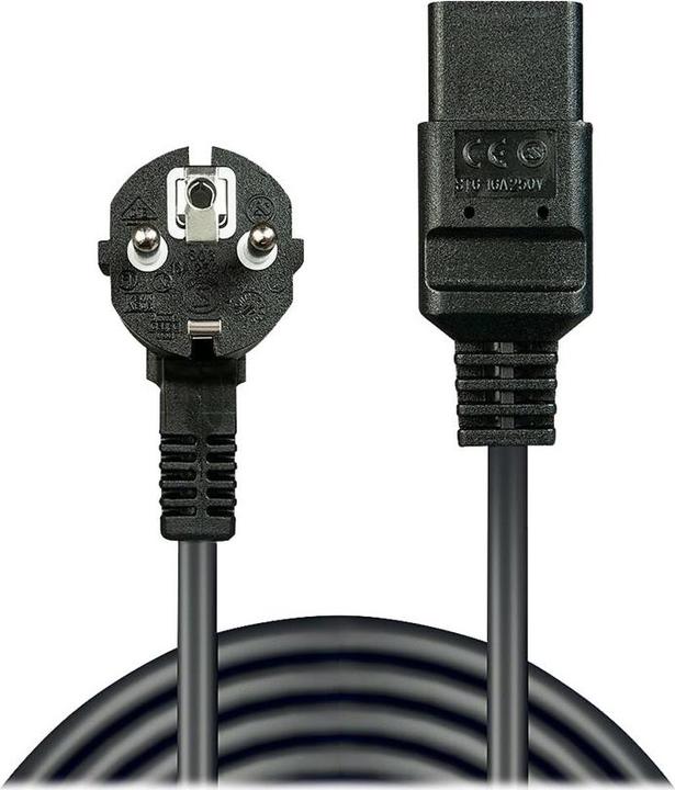 Produktbild Lindy 2m Schuko auf IEC C19 Netzkabel fuer IEC-Kaltgeraeteverbindungen bis 16A (2 m)