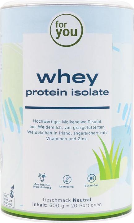 Produktbild For You Whey Protein Isolate (Neutral, 1 Stk., 600 g)
